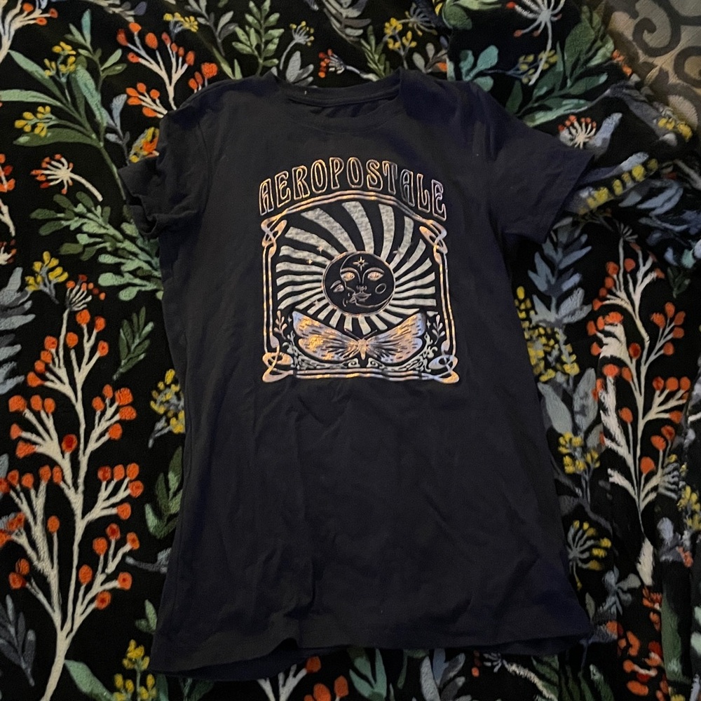 Aeropostale Navy Graphic Tee